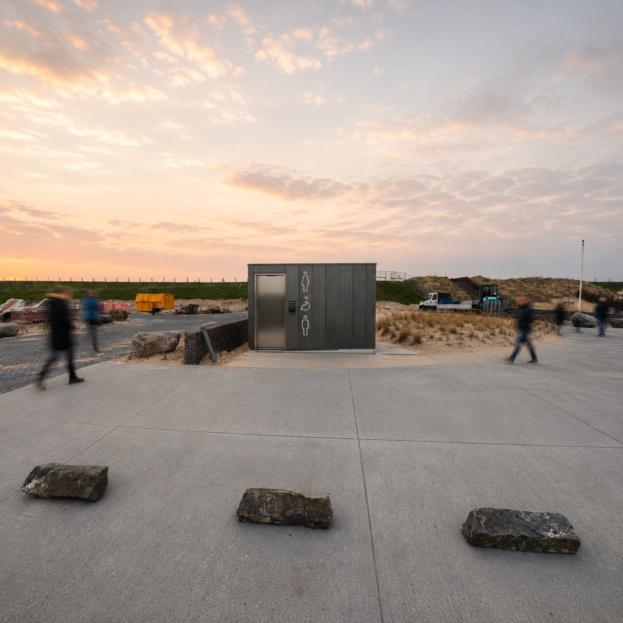 Openbaar toilet aan de Strandweg in Petten
