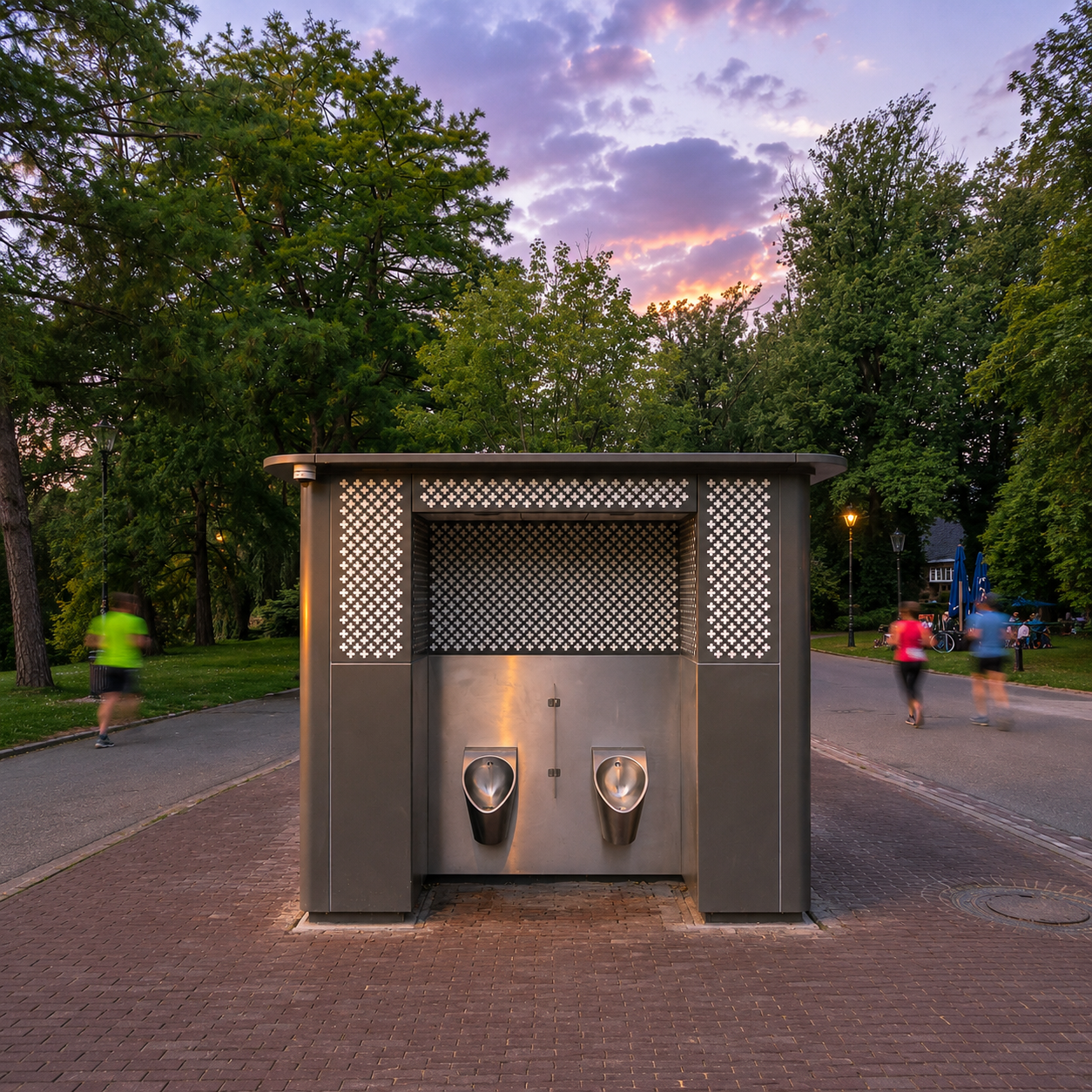 Die drehbare Toilette im Oosterpark in Amsterdam